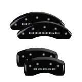 MGP 4 Caliper Covers Engraved Front & Rear With out stripes/Dodge Black finish silver ch thumbnail 5