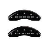 MGP 4 Caliper Covers Engraved Front & Rear With out stripes/Dodge Black finish silver ch thumbnail 6