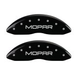 MGP Front set 2 Caliper Covers Engraved Front MOPAR Black finish silver ch thumbnail 1