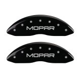 MGP Front set 2 Caliper Covers Engraved Front MOPAR Black finish silver ch thumbnail 4