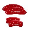 MGP 4 Caliper Covers Engraved Front & Rear i-Vtec Red finish silver ch thumbnail 8