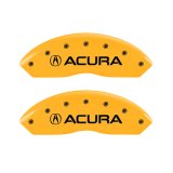 MGP 4 Caliper Covers Engraved Front Acura Engraved Rear TSX Yellow finish black ch thumbnail 4
