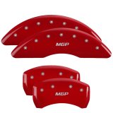 MGP 4 Caliper Covers Engraved Front & Rear MGP Red finish silver ch thumbnail 3