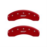 MGP 4 Caliper Covers Engraved Front & Rear MGP Red finish silver ch thumbnail 2