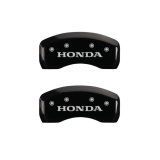 MGP 4 Caliper Covers Engraved Front & Rear Honda Black finish silver ch thumbnail 9