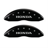 MGP 4 Caliper Covers Engraved Front Honda Engraved Rear Pilot/2015 Black finish silver ch thumbnail 1