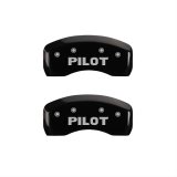MGP 4 Caliper Covers Engraved Front Honda Engraved Rear Pilot/2015 Black finish silver ch thumbnail 2