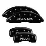 MGP 4 Caliper Covers Engraved Front Honda Engraved Rear Pilot/2015 Black finish silver ch thumbnail 3