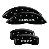 MGP 4 Caliper Covers Engraved Front Honda Engraved Rear Pilot/2015 Black finish silver ch thumbnail 4