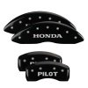MGP 4 Caliper Covers Engraved Front Honda Engraved Rear Pilot/2015 Black finish silver ch thumbnail 8