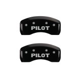 MGP 4 Caliper Covers Engraved Front Honda Engraved Rear Pilot/2015 Black finish silver ch thumbnail 9