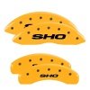 MGP 4 Caliper Covers Engraved Front & Rear SHO Yellow finish black ch thumbnail 8