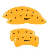 MGP 4 Caliper Covers Engraved Front & Rear MGP Yellow finish black ch thumbnail 7