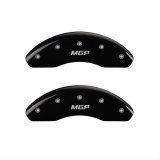 MGP 4 Caliper Covers Engraved Front & Rear MGP Black finish silver ch thumbnail 1