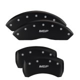 MGP 4 Caliper Covers Engraved Front & Rear Volt Red finish silver ch thumbnail 3