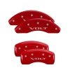 MGP 4 Caliper Covers Engraved Front & Rear Volt Red finish silver ch thumbnail 5