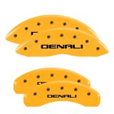 MGP 4 Caliper Covers Engraved Front & Rear GMC Yellow finish black ch thumbnail 7