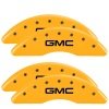 MGP 4 Caliper Covers Engraved Front & Rear GMC Yellow finish black ch thumbnail 8