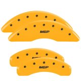 MGP 4 Caliper Covers Engraved Front & Rear MGP Yellow finish black ch thumbnail 6
