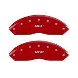MGP 4 Caliper Covers Engraved Front & Rear MGP Red finish silver ch thumbnail 4