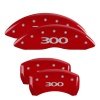 MGP 4 Caliper Covers Engraved Front & Rear 300 Red finish silver ch thumbnail 5