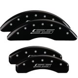MGP 4 Caliper Covers Engraved Front & Rear MGP Black finish silver ch thumbnail 6