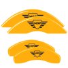 MGP 4 Caliper Covers Engraved Front & Rear MGP Yellow finish black ch thumbnail 9