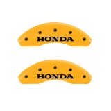 MGP 4 Caliper Covers Engraved Front Honda Engraved Rear H Logo Yellow finish black ch thumbnail 5