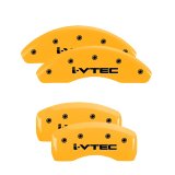 MGP 4 Caliper Covers Engraved Front Honda Engraved Rear H Logo Yellow finish black ch thumbnail 7