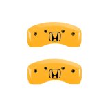 MGP 4 Caliper Covers Engraved Front Honda Engraved Rear H Logo Yellow finish black ch thumbnail 9