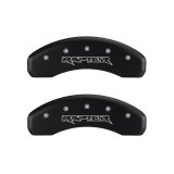 MGP 4 Caliper Covers Engraved Front & Rear Raptor Red finish silver ch thumbnail 7