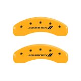 MGP 4 Caliper Covers Engraved Front & Rear With stripes/Journey Yellow finish black ch thumbnail 2