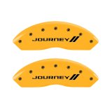 MGP 4 Caliper Covers Engraved Front & Rear With stripes/Journey Yellow finish black ch thumbnail 4
