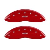 MGP 4 Caliper Covers Engraved Front & Rear MGP Red finish silver ch thumbnail 4