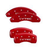 MGP 4 Caliper Covers Engraved Front & Rear i-Vtec Red finish silver ch thumbnail 5
