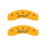 MGP Front set 2 Caliper Covers Engraved Front Bowtie Black finish silver ch thumbnail 6