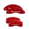 MGP 4 Caliper Covers Engraved Front & Rear Impala Red finish silver ch thumbnail 5