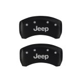 MGP 4 Caliper Covers Engraved Front & Rear JEEP Red finish silver ch thumbnail 6