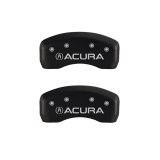 MGP 4 Caliper Covers Engraved Front & Rear Acura Red finish silver ch thumbnail 9