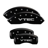 MGP 4 Caliper Covers Engraved Front & Rear MGP Black finish silver ch thumbnail 6