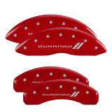 MGP 4 Caliper Covers Engraved Front & Rear Stingray Red finish silver ch thumbnail 2