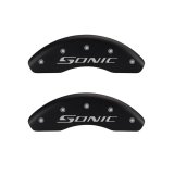 MGP 4 Caliper Covers Engraved Front & Rear MGP Red finish silver ch thumbnail 7