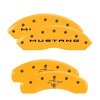 MGP 4 Caliper Covers Engraved Front 2015/Mustang Engraved Rear 2015/Bar & Pony ylw finish black ch thumbnail 5