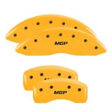 MGP 4 Caliper Covers Engraved Front & Rear MGP Yellow finish black ch thumbnail 7
