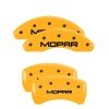 MGP 4 Caliper Covers Engraved Front & Rear MOPAR Yellow finish black ch thumbnail 8