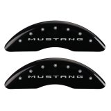 MGP 4 Caliper Covers Engraved Front 2015/Mustang Engraved Rear 2015/GT Black finish silver ch thumbnail 7
