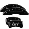 MGP 4 Caliper Covers Engraved Front 2015/Mustang Engraved Rear 2015/GT Black finish silver ch thumbnail 8