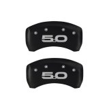 MGP 4 Caliper Covers Engraved Front 2015/Mustang Engraved Rear 2015/50 Red finish silver ch thumbnail 6