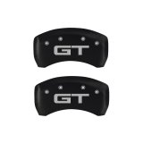 MGP 4 Caliper Covers Engraved Front 2015/Mustang Engraved Rear 2015/GT Red finish silver ch thumbnail 7