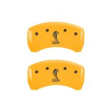 MGP Rear set 2 Caliper Covers Engraved Rear Tiffany Snake Yellow finish black ch thumbnail 3